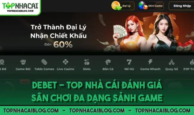 DEBET - Top Nhà Cái Đánh Giá Sân Chơi Đa Dạng Sảnh Game