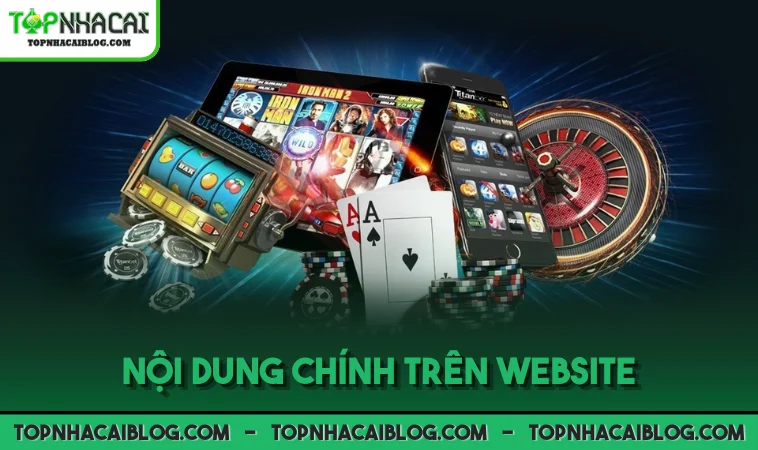 Nội dung chính trên website