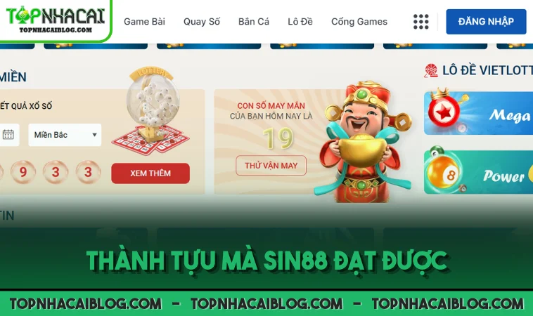 Thành tựu mà SIN88 đạt được